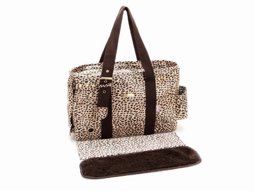 Coffee Leopard Grain Dog Totes Bag Pet Travel Carriers Doggie Handbag Cat Purse Puppy Pouch - Image 4