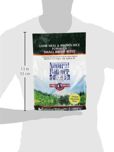 Dick Van Patten's Natural Balance Lid Brown Rice and Lamb Small Bite Dog Food, 4.5-Pound Bag - Image 6