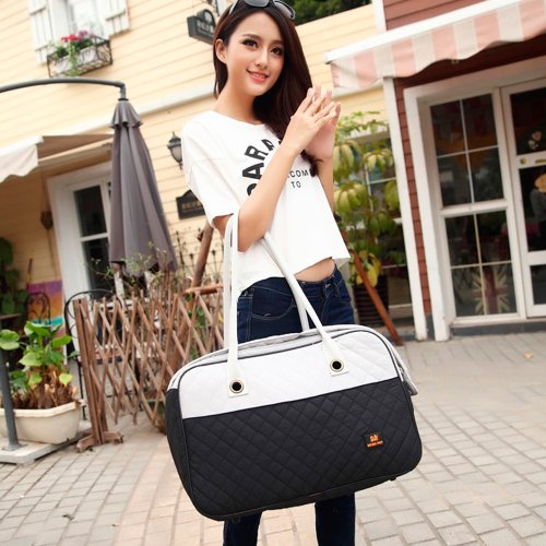 Dodopet 2 Size Pet Carrier Soft Sided Cat Dog Comfort Travel Tote Bag Hand bag Airline Approved (Black, Small:15.7"L*8.7"W*11"H) - Image 4