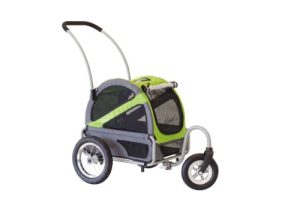 DoggyRide Mini Dog Stroller, Spring Green/Grey