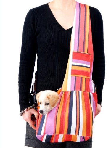 Evergreens Pet Sling Carrier Bag (Colorful, S)