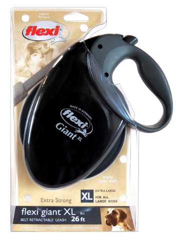 Flexi Giant Retractable Belt Dog Leash, Extra Large, Black/Grey, 26-Feet Long, No Weight Limit - Image 3