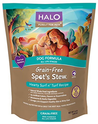 Halo Spot's Stew Grain-Free Surf N' Turf Diet for Dogs, 14-Pound