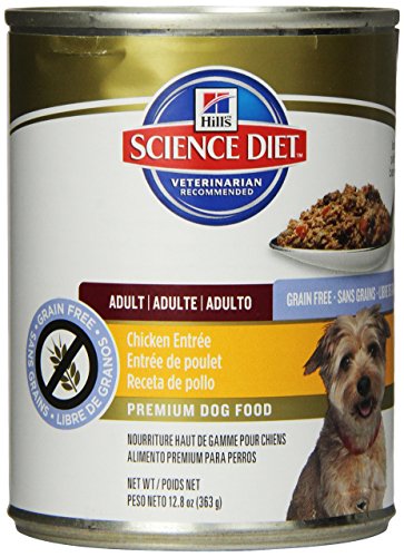 Hill's Science Diet Adult Grain-Free Chicken Entree Dog Food Can, 12.8-Ounce, 12-Pack