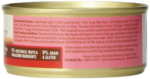 Instinct Grain-Free Beef Formula Canned Dog Food by Nature's Variety, 5.5-Ounce Cans (Pack of 12) - Image 4