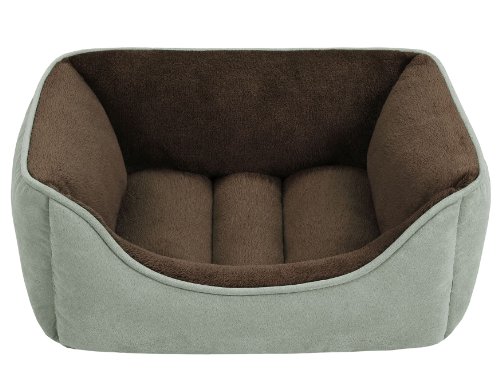 JLA Pets Soft Touch Celedon Faux Suede Reversible Rectangular Cuddler, 24 by 34-Inch - Image 3