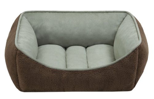 JLA Pets Soft Touch Celedon Faux Suede Reversible Rectangular Cuddler, 24 by 34-Inch - Image 4