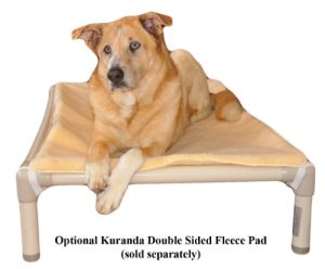 Kuranda All-Aluminum Chewproof Dog Bed - XXL (50x36) - 40 oz. Vinyl - Smoke - Image 6