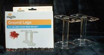 Maglife Usa AMX80215 2-Pack AMX Acrylic Condo Betta Block Legs for Decorating Aquariums, Ground
