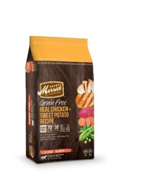 Merrick Grain Free 12-Pound Real Chicken and Sweet Potato Dog Food, 1 Bag