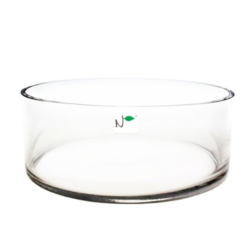 Nature's Pure Series Seamless Glass Aquarium Cylinder Pond 12x6 in. - 2 Gallons
