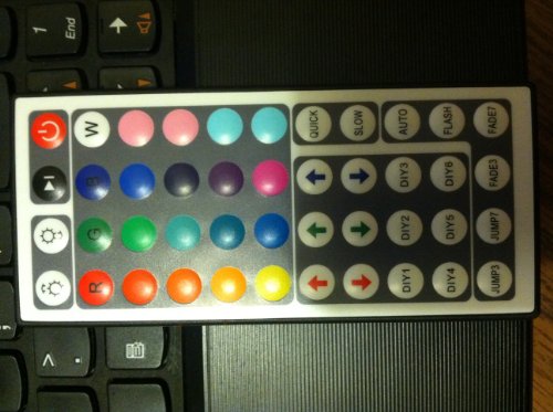 Panoramic Wall Aquarium 48"x18" Black with Color Changing Lights , Remote Control - Image 7