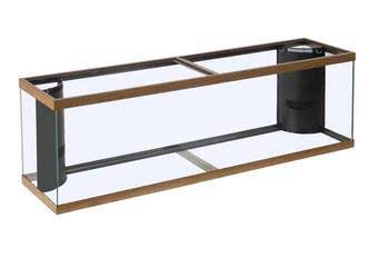 Perfecto Manufacturing APF97027 Marineland Fish Aquarium with 2 Corner-Flo 125-Gallon Tank, 72-Inch, Oak