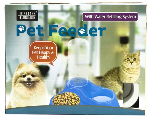 Pet Feeder with Water Refilling System - Dog / Cat Self Feeding Food & Water Bowl - Image 7