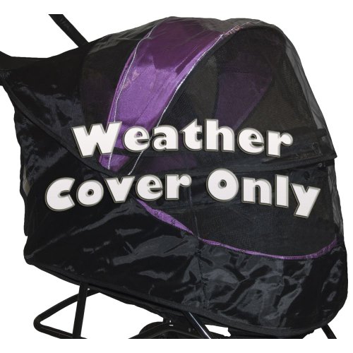 Pet Gear Special Edition Weather Cover for No Zip Pet Stroller, Black - Image 3