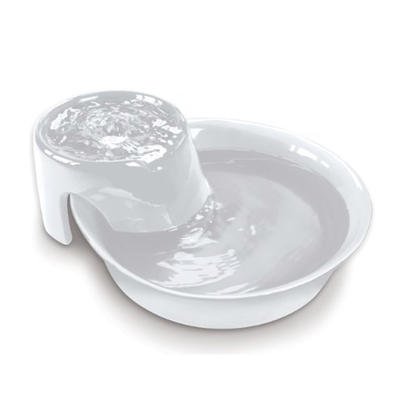 Pioneer Pet Big Max Ceramic Drinking Fountain for Pets, White
