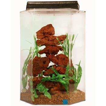 SeaClear Deluxe Hexagon Aquarium Combo