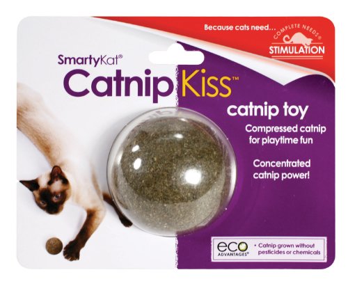 SmartyKat Catnip Kiss Cat Toy Compressed Catnip Ball