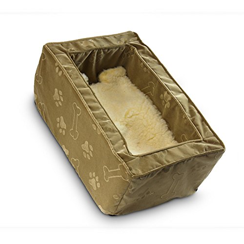 Snoozer Luxury Console Pet Car Seat, Large Luxury, Buff Mutt