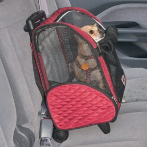 Snoozer Roll Around 4-in-1 Pet Carrier, Red & Black, Large - Image 4