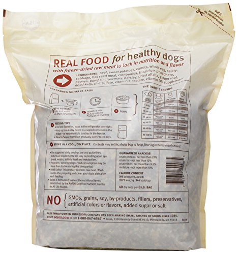 Sojos Complete Beef Dog Food Mix, 8-Pound - Image 4