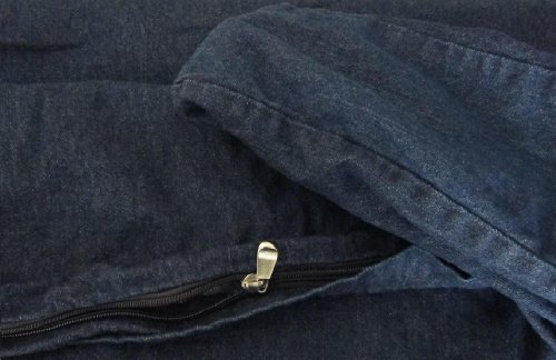 Super Duty Duvet Pet Case for XXXL 55"X47" Dog bed Pillow or 55"X47"X4" Pad by Denim Jean Fabric - Replacement Cover only - Image 4