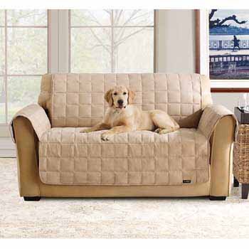 Sure Fit Waterproof/Soft Suede Loveseat Throw-Taupe