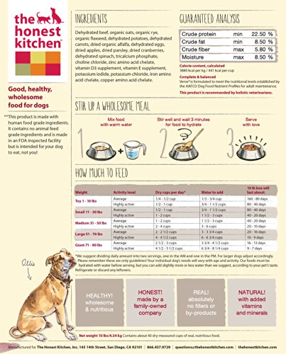 The Honest Kitchen Verve: Beef & Whole Grain Dog Food, 10 lb - Image 5