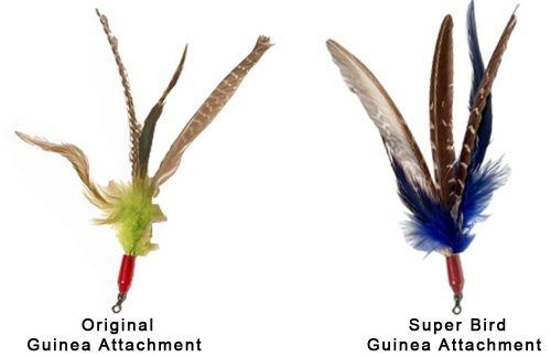 The Super Da Bird w/ Full Single 36" Pole: Interactive Guinea Feather Cat Toy - Image 3
