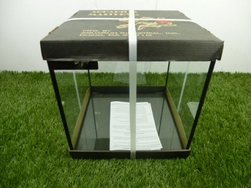 TheBettaFactory 12" x 12" x 12" Rimless Cube Open Top Nano Tank Aquarium for Live Betta Fish