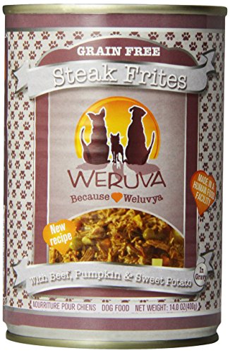 Weruva Dog Food, Steak Frites, 14-Ounce Cans (Pack of 12)