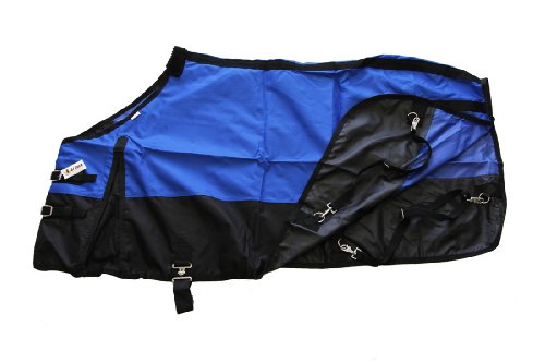 600 Denier Horse Turnout Sheet Royal Blue, 76" - Image 3