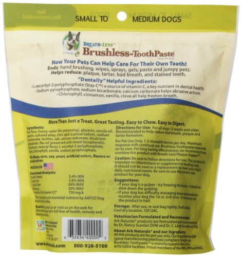 ARK Naturals PRODUCTS for PETS 326070 12-Ounce Breath-Less Chewable Brushless Toothpaste, Small/Medium - Image 4