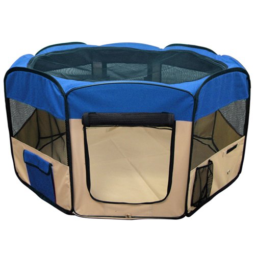 Best Choice Products® Blue 45" Pet Puppy Dog Playpen Exercise Pen Kennel 600d Oxford Cloth