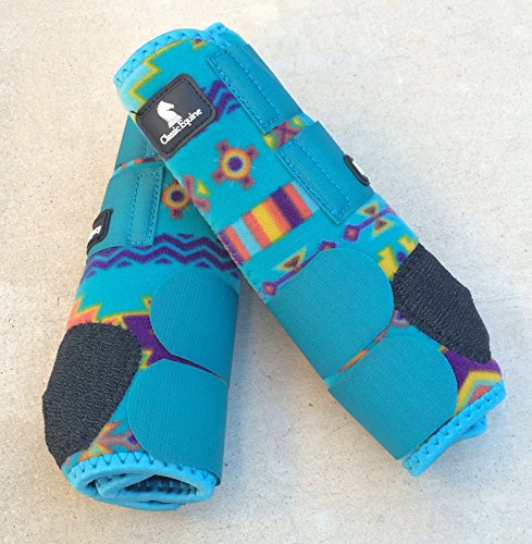 CLASSIC EQUINE LEGACY SMB BOOTS - FRONT - ALL SIZES & COLORS (Turquoise Southwest, Medium) - Image 4