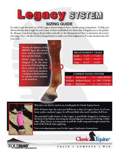 CLASSIC EQUINE LEGACY SMB BOOTS - HIND - ALL SIZES & COLORS (Black, Medium) - Image 3