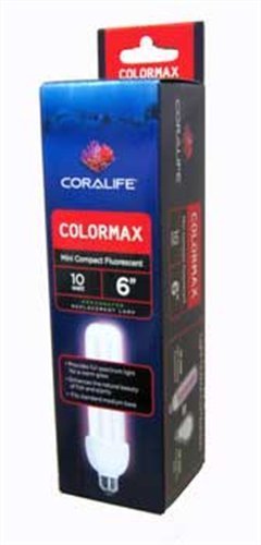Coralife 05508 Mini Flourescent Colormax Lamp, 10-Watt