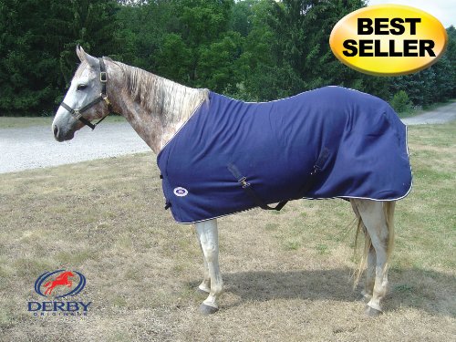 Derby Originals Horse Tack Classic Fleece Sheet Navy 78" - Image 4