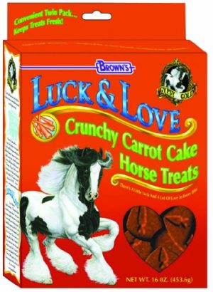 F.M. BROWNS EQUINE 53307 LUCK & LOVE TREAT CARROT CAKE 1 POUND