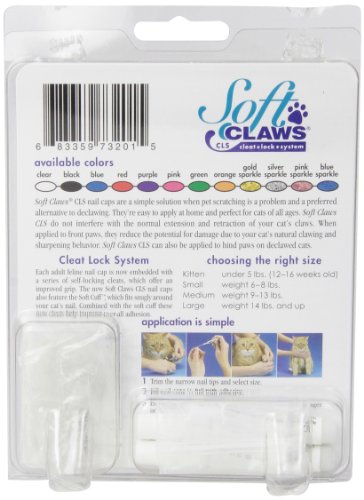 Feline Soft Claws Cat Nail Caps Take-Home Kit, Small, Clear - Image 3