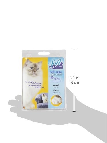 Feline Soft Claws Cat Nail Caps Take-Home Kit, Small, Clear - Image 4