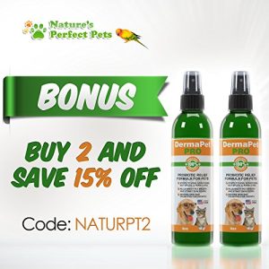 HOT SPOT TREATMENT FOR DOGS HOUSE CATS & BIRDS- PROBIOTICS FOR DOGS Natural Spray- Prevent Fleas-Bad Pet Odors-Scratching, Dry & Itchy Skin irritations. Protect From Bad Breath, Fleas, Itching, Bald Spots, Watery Eyes, Ear Infections & Ear Mites. Best Topical Pet Probiotic Remedy On The Market - 100% Natural Deodorizing Spray for Cats & Dogs - Image 7
