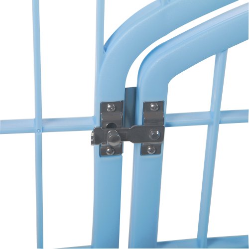 IRIS Plastic Exercise/Containment Pet Pen, 8 Panels, Blue - Image 3