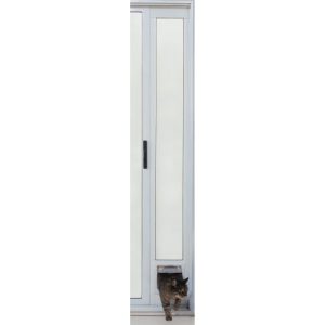 Ideal Pet Products 80-Inch Modular Patio Door with Cat Flap, Small, White - Image 5