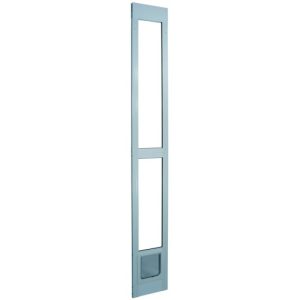 Ideal Pet Products 80-Inch Modular Patio Door with Cat Flap, Small, White
