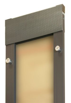 Ideal Pet Products Fast Fit Cat Flap Patio Door for Pets, Bronze - Image 4