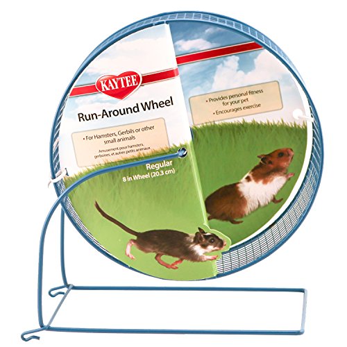 Kaytee Run-Around Regular Exercise Wheel, 8-Inch, Colors Vary