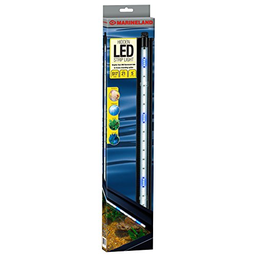 Marineland Hidden LED Strip Light, White and Blue, 21-Inch