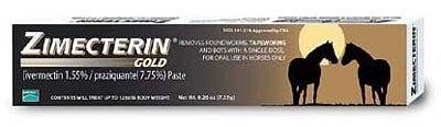 Merial Zimecterin Gold Dewormer Paste for Horses, 7.35gm