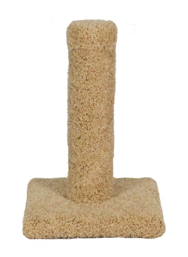 Molly and Friends Square Base Carpet Scratching Post, Beige